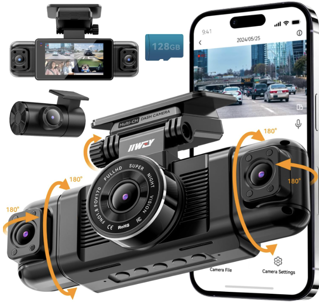 IIWEY N5 4 Channel Dash Cam