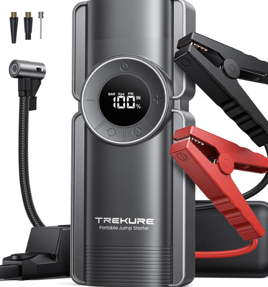 TREKURE 5-in-1 Battery Booster Jump Starter