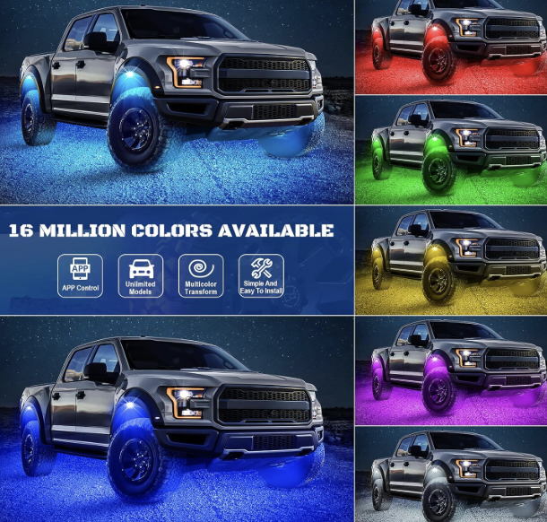 6 Pods RGB LED Rock Lights Kit