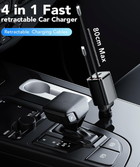 Retractable Car Charger Adapter